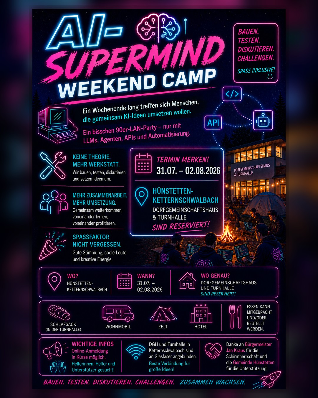 AI-Superminds Weekend Camp 2026 Poster